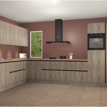 Cantaro eiken greeploze keuken Harare 76063