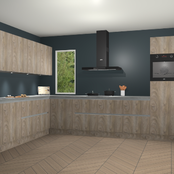 Cantaro eiken greeploze keuken Harare 76611