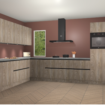 Cantaro eiken greeploze keuken Harare 76614