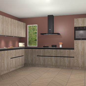 Cantaro eiken greeploze keuken Harare 76620