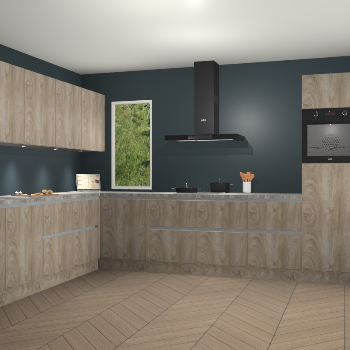 Cantaro eiken greeploze keuken Harare 76623