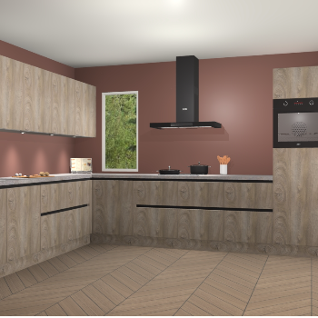 Cantaro eiken greeploze keuken Harare 76632