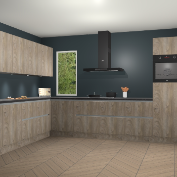 Cantaro eiken greeploze keuken Harare 76635