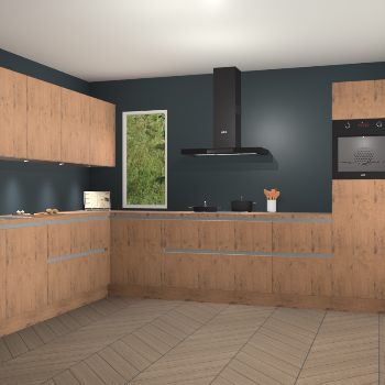 Astoria eiken greeploze keuken Harare 76972