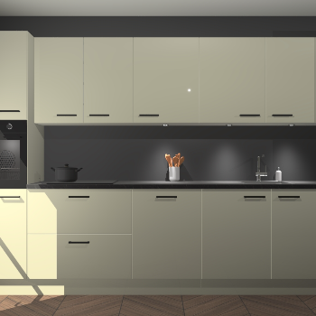 Magnolia hoogglans keuken Wels 61578