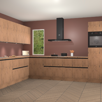 Astoria eiken greeploze keuken Harare 76975