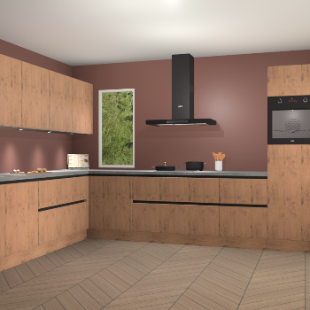 Astoria eiken greeploze keuken Harare 77174