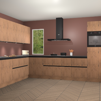 Astoria eiken greeploze keuken Harare 77180