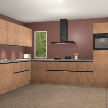 Astoria eiken greeploze keuken Harare 77186