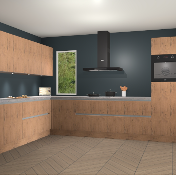 Astoria eiken greeploze keuken Harare 77189