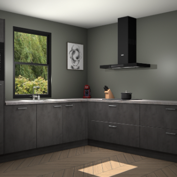 Beton antraciet keuken Lublin 63687