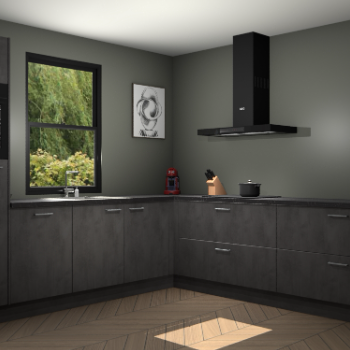 Beton antraciet keuken Lublin 63705