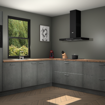 Beton parelgrijs keuken Lublin 63749