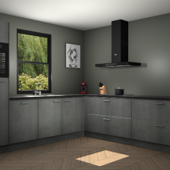 Beton parelgrijs keuken Lublin 63811