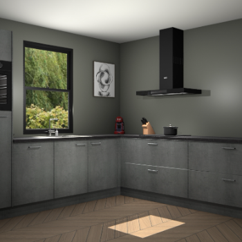 Beton parelgrijs keuken Lublin 63889