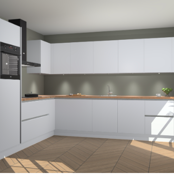 Sneeuwwitte greeploze keuken Debar 77331