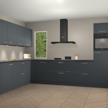 Onyxgrijze keuken Harare 77130