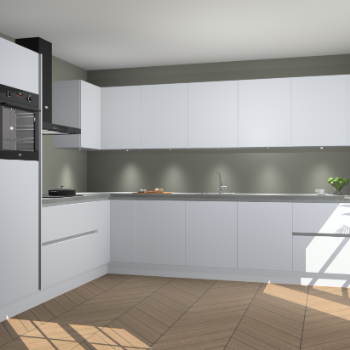 Sneeuwwitte greeploze keuken Debar 77350