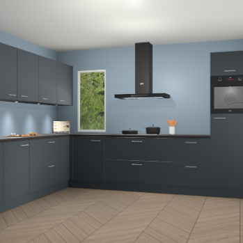 Onyxgrijze keuken Harare 77131