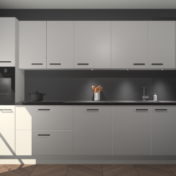 Zijdegrijze keuken Wels 59828