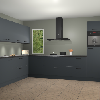 Onyxgrijze keuken Harare 77133