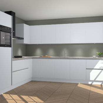 Sneeuwwitte greeploze keuken Debar 77368