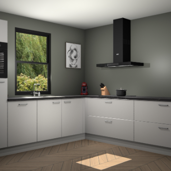 Zijdegrijze keuken Lublin 64160