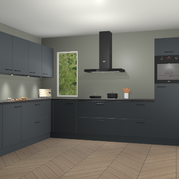 Onyxgrijze keuken Harare 77151