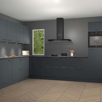 Onyxgrijze keuken Harare 77152