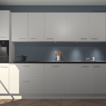 Zijdegrijze keuken Wels 59964