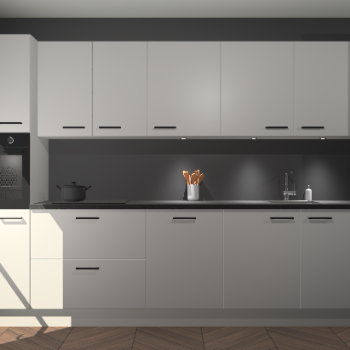 Zijdegrijze keuken Wels 59966