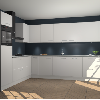 Zijdegrijze keuken Debar 77215