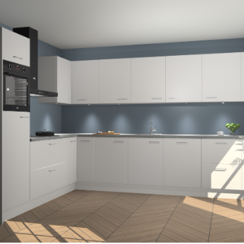 Zijdegrijze keuken Debar 77216