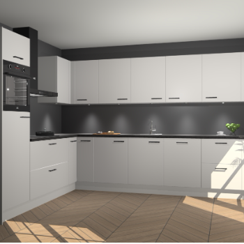 Zijdegrijze keuken Debar 77229