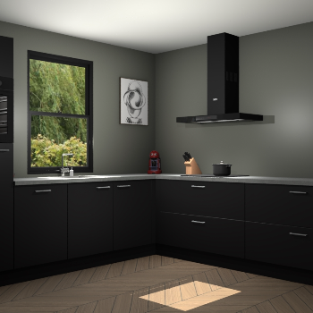 Zwarte keuken Lublin 64318