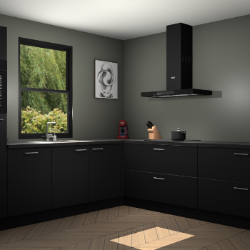 Zwarte keuken Lublin 64324