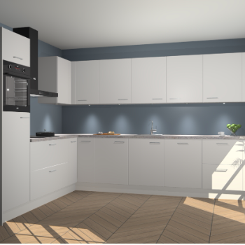 Zijdegrijze keuken Debar 77239