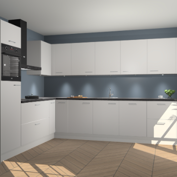 Zijdegrijze keuken Debar 77245