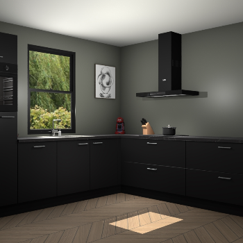 Zwarte keuken Lublin 64412