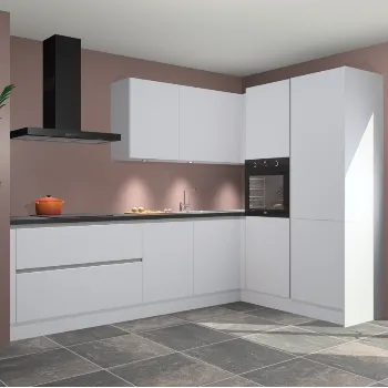 Sneeuwwitte greeploze keuken Faro 86124