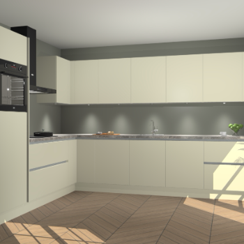 Magnolia greeploze keuken Debar 77518