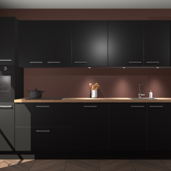 Zwarte keuken Wels 60294