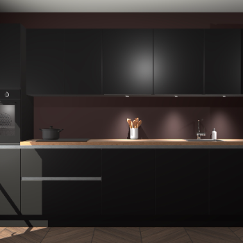 Zwarte greeploze keuken Wels 63274