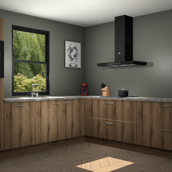 Goud Eiken keuken Lublin 63326