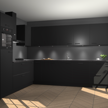 Zwarte keuken Debar 77730