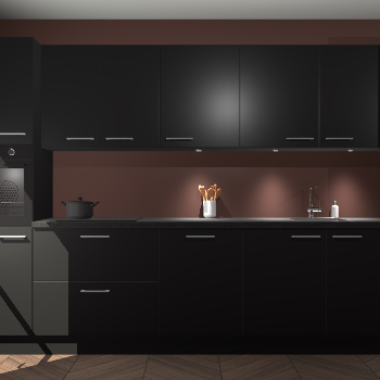 Zwarte keuken Wels 60397