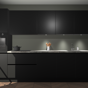 Zwarte greeploze keuken Wels 63898