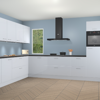 Sneeuwwitte hoogglans keuken Harare 75994