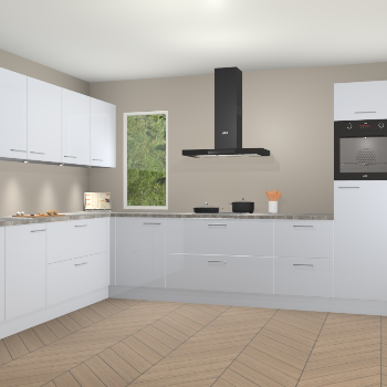 Sneeuwwitte hoogglans keuken Harare 75999