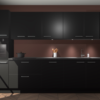 Zwarte keuken Wels 60666